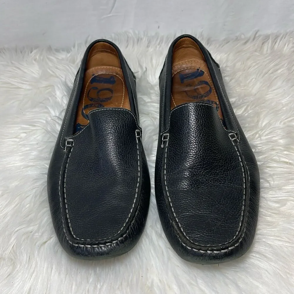1901 Brown Leather‎ Slip On Driving Loafers Sz 10.5